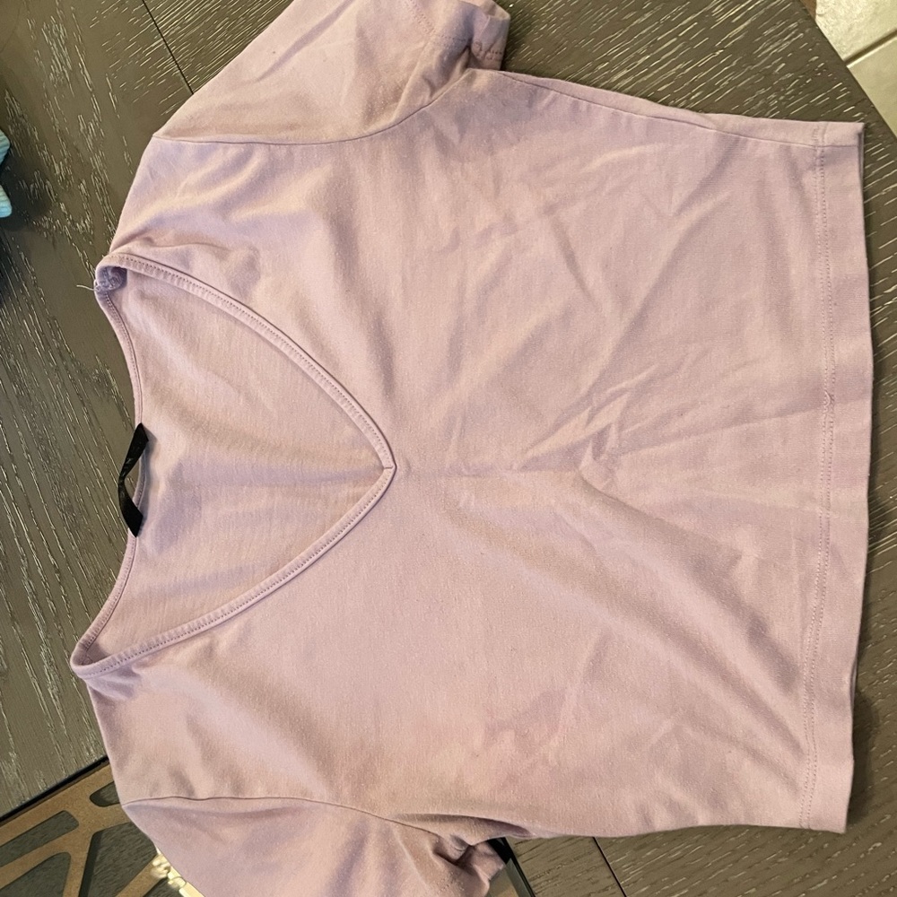 Purple crop top
